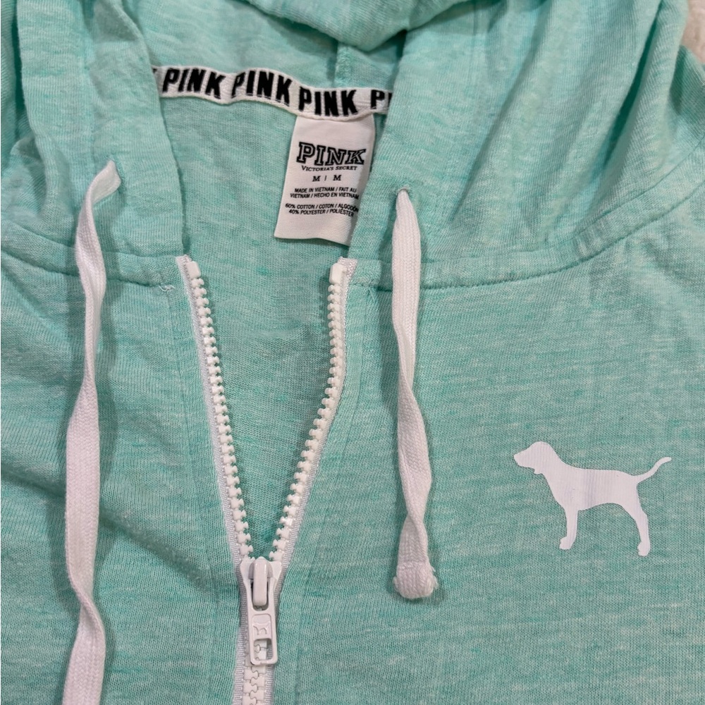 Victoria's Secret PINK Mint Hoodie - Picture 4 of 8